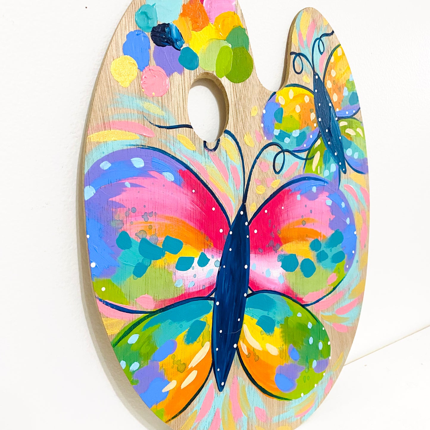 August 2022 Daily Paint Palette Painting Day 28 - Joyful Butterflies