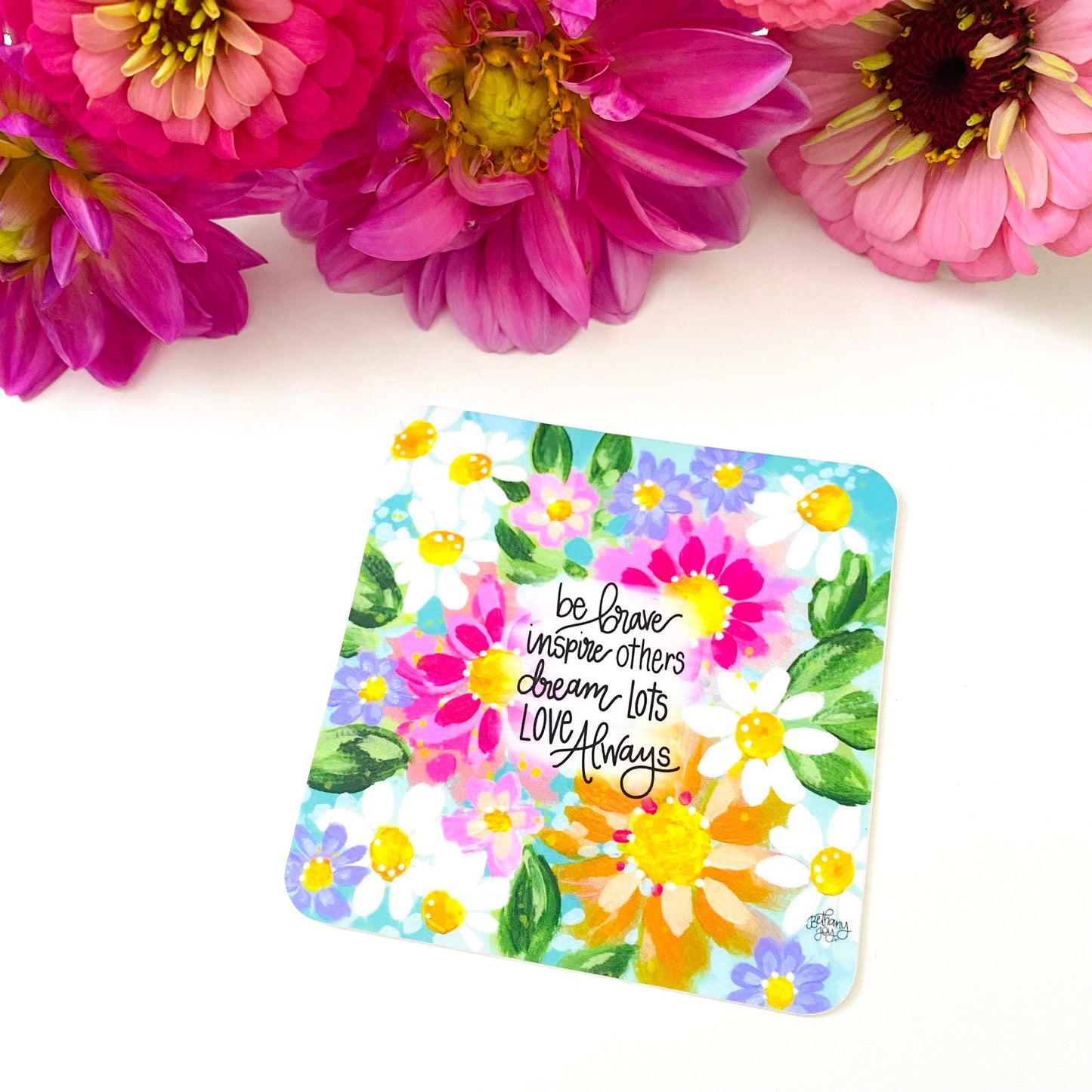 Floral Inspiration Vinyl Sticker - August Sticker of the Month 2022