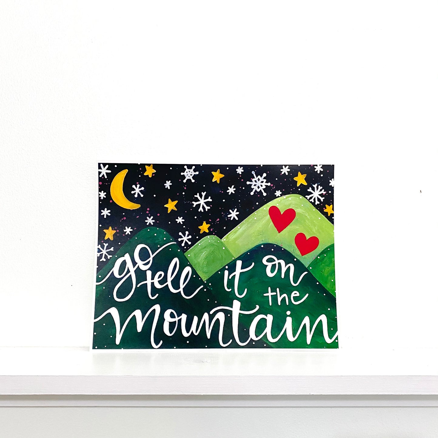 Go Tell it on the Mountain Christmas Bethany Joy Art Print