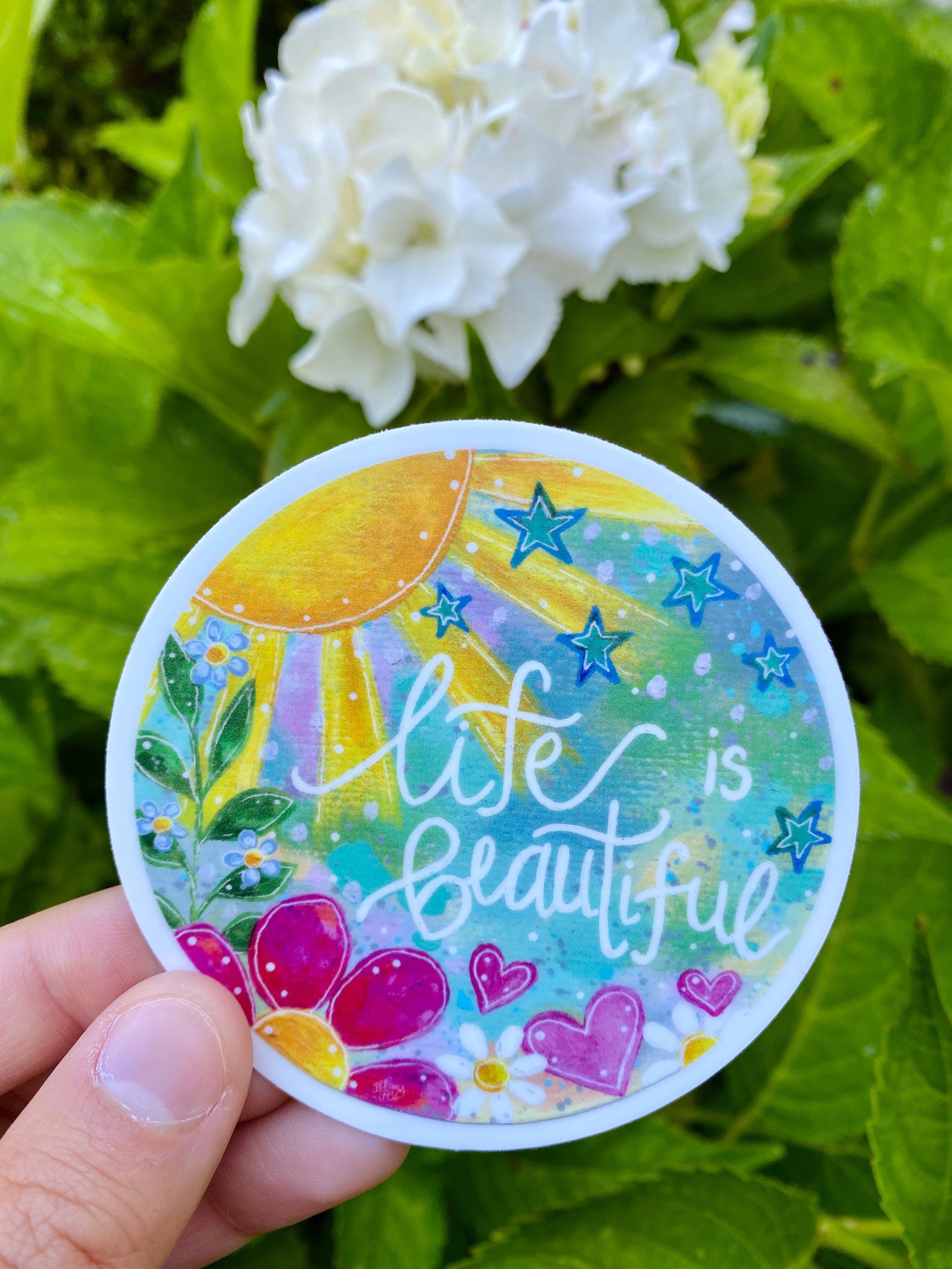 Life is Beautiful - June Sticker of the Month – Bethany Joy Art