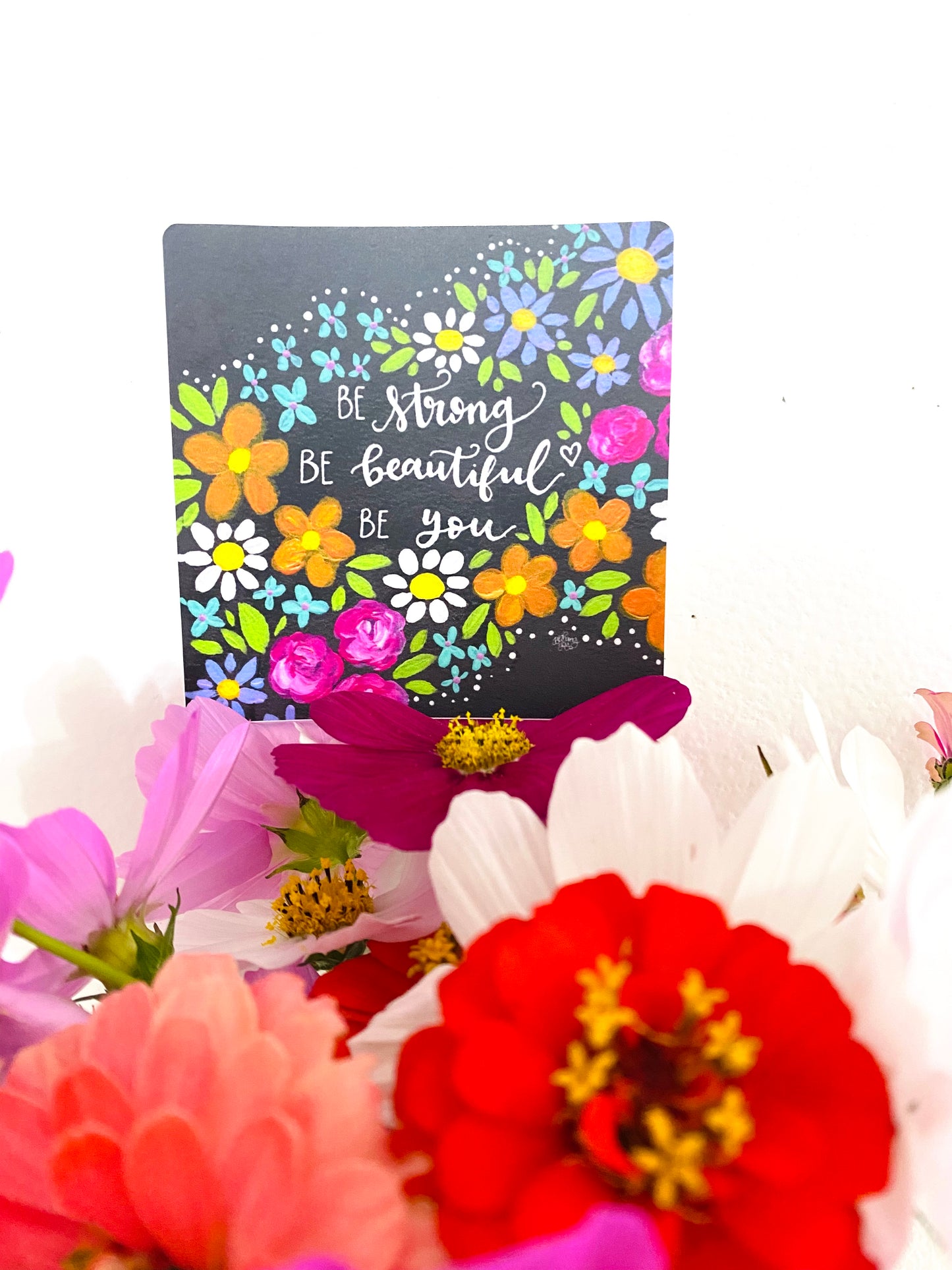 Beautiful You Floral Vinyl Sticker - October 2021 Sticker of the Month