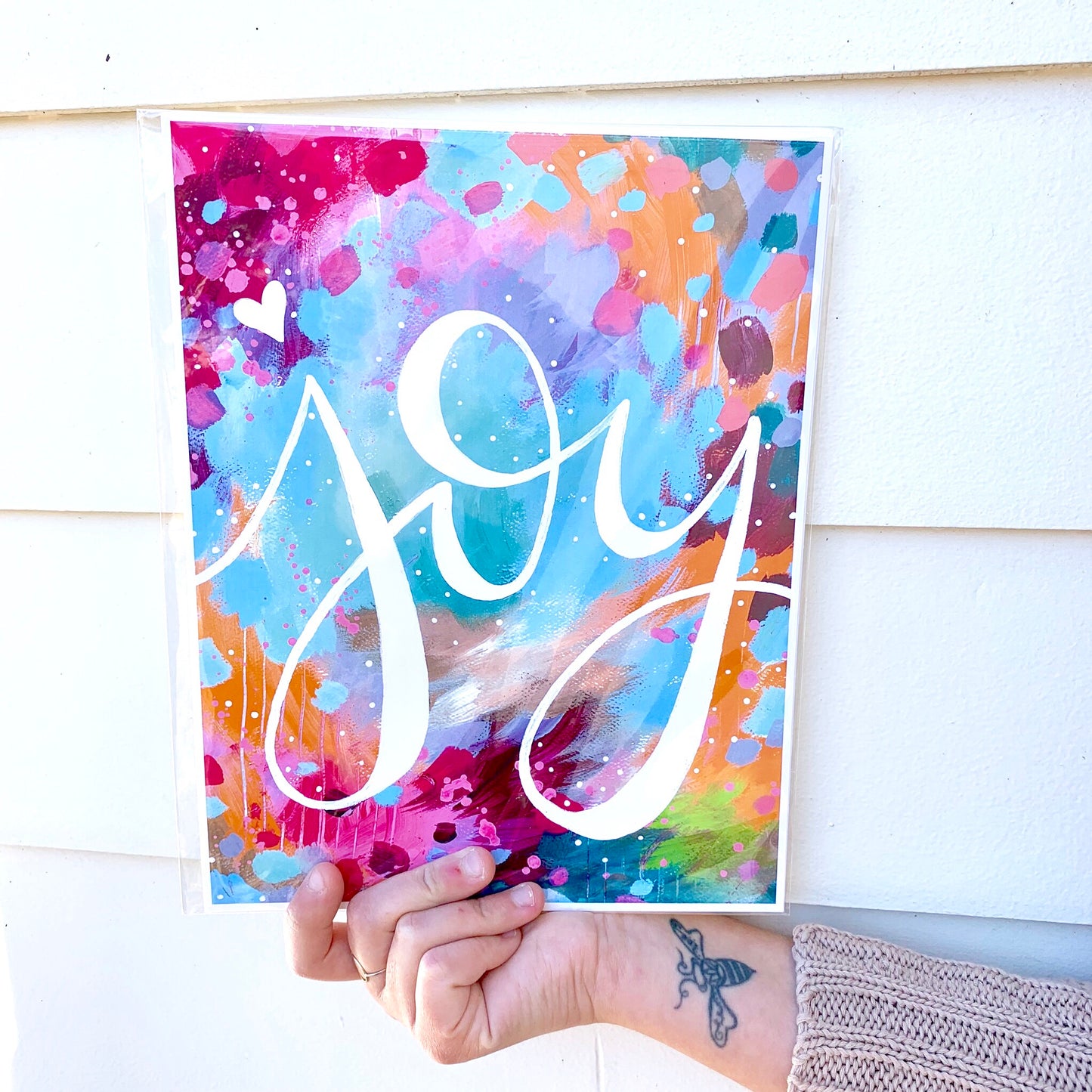 Joy 8.5x11 inch art print / Colorful Home Decor / Gift for her - Bethany Joy Art