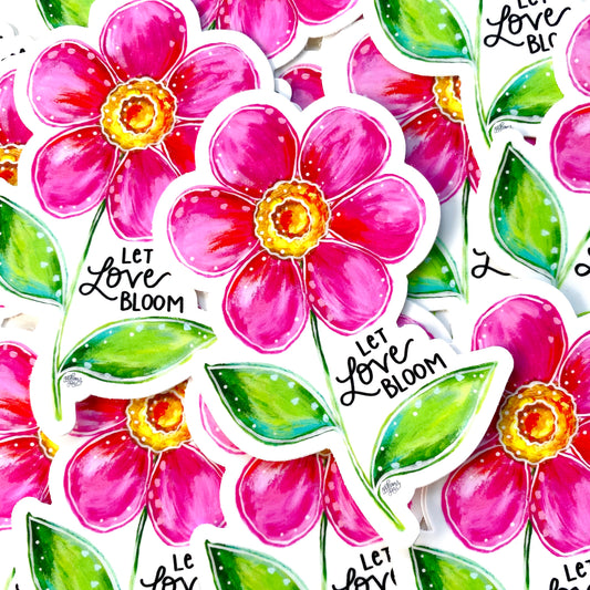 Let Love Bloom Floral August Sticker of the Month