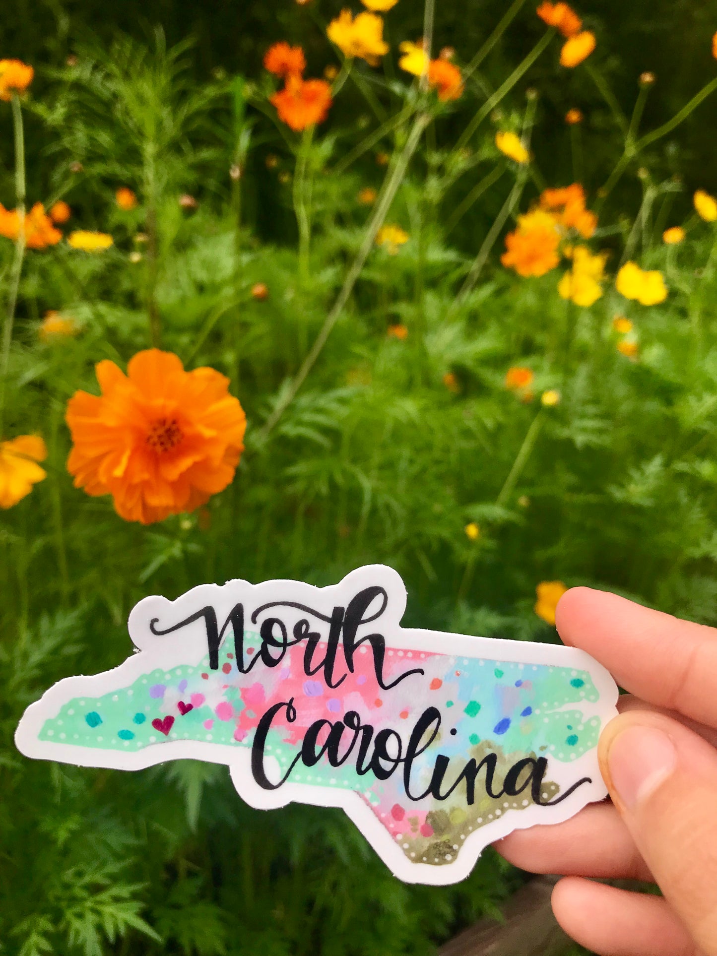 North Carolina Vinyl Sticker - Bethany Joy Art