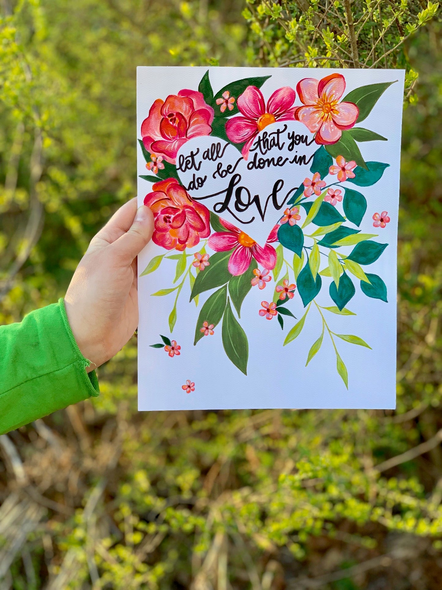 Love Flowers Art Print - Bethany Joy Art