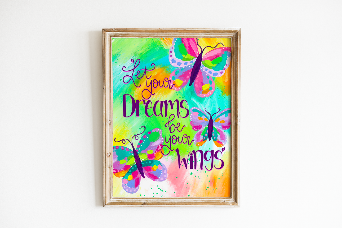 "Let Your Dreams Be Your Wings" Bethany Joy Art Print