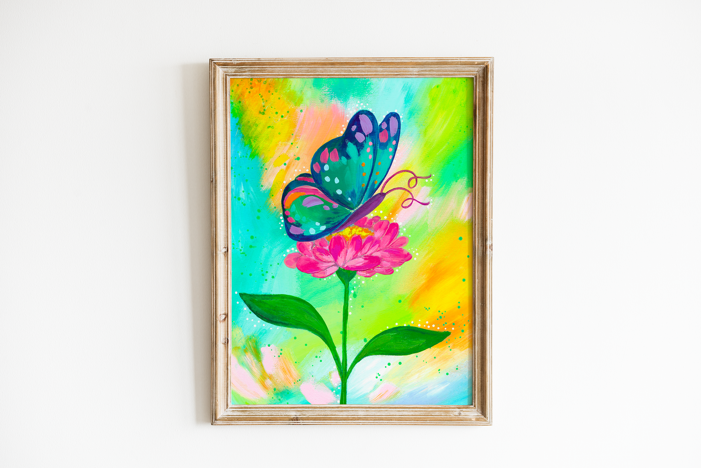"Floral Butterfly" Bethany Joy Art Print